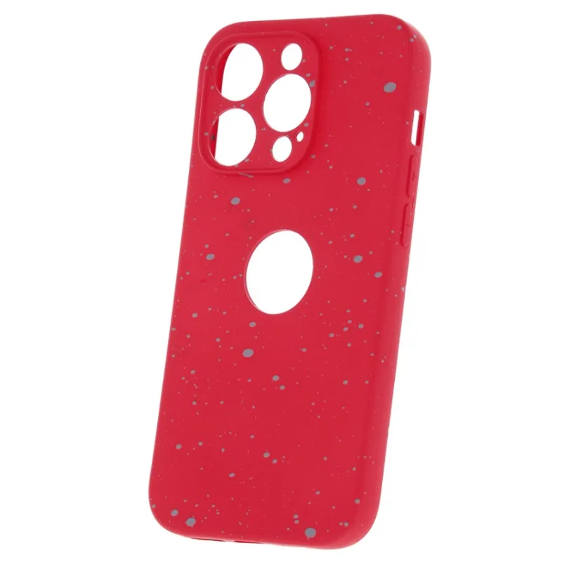 ELEGANCE Puzdro GRANITE silikónové iPhone 14 Pro Max Farba: Červená