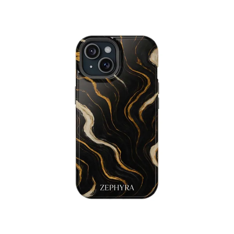 ZEPHYRA Noir Luxe Marble - iPhone 15 Plus Kryt
