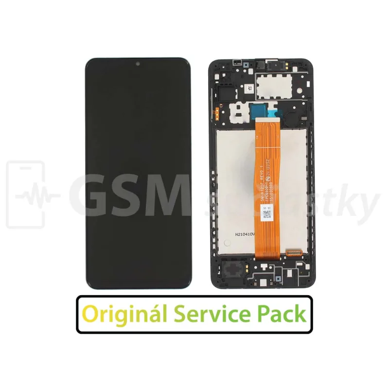 LCD Displej + Dotykové sklo + Rám Samsung Galaxy A12 - originál LCD Displej + Dotykové sklo + Rám Samsung Galaxy A12 - originál Farba: Čierna - origin