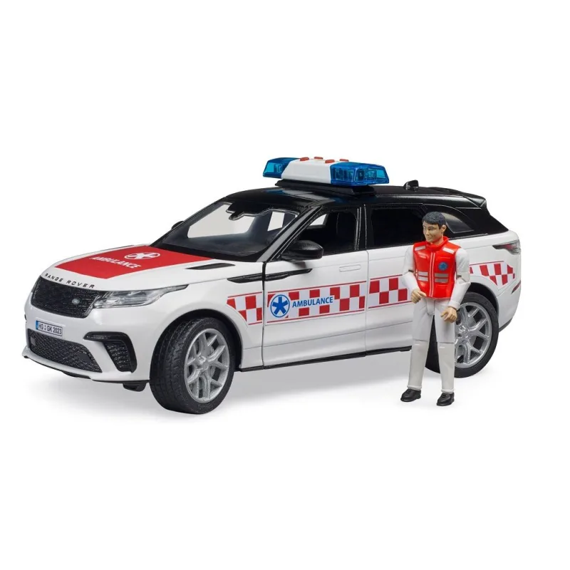 Bruder 2885 Záchranné zdravotnícke vozidlo Range Rover Velar s vodičom
