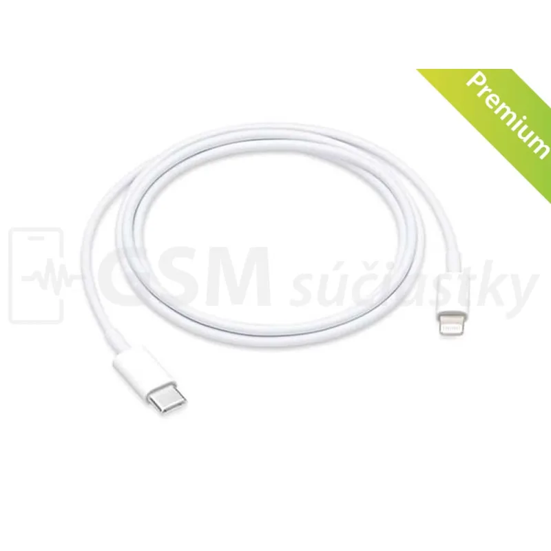 Originál dátový a nabíjací kábel Apple iPhone Lightning / Type-C Farba: Originál