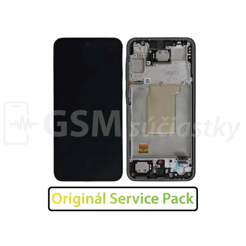 Samsung A366 Galaxy A36 5G - LCD displej + Dotykové sklo a Rám Originál Farba: Čierna