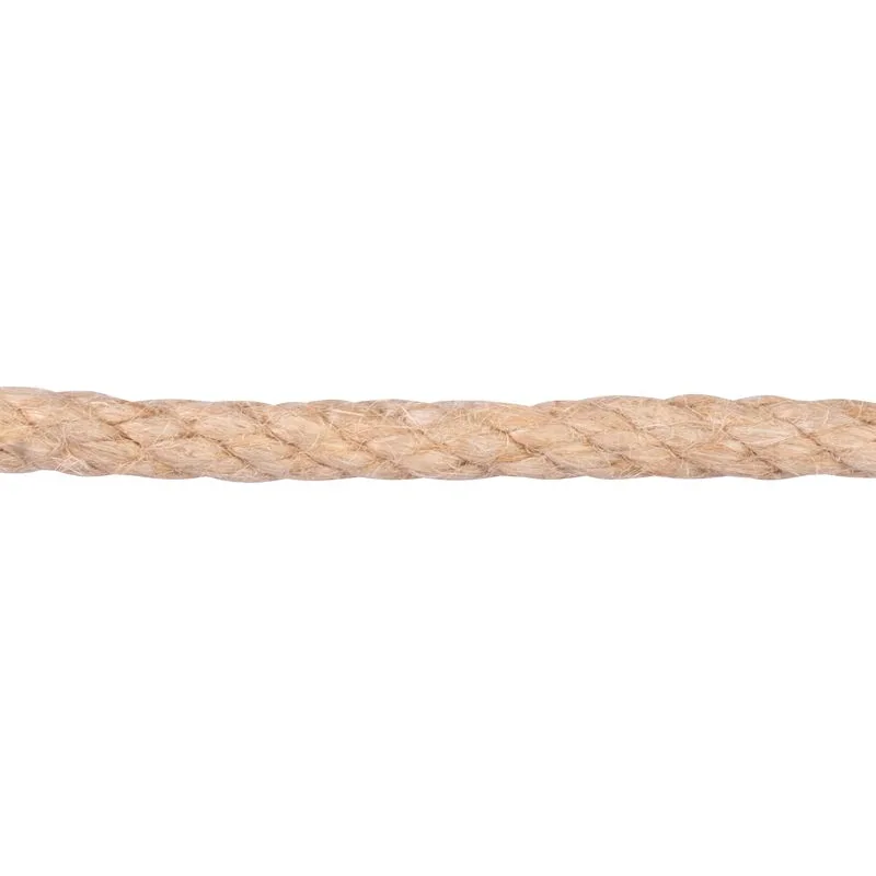 Lano Strend Pro Premium 8 mm, jutové, prírodné, stáčané, 20 m