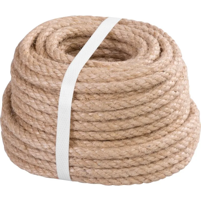 Lano Strend Pro Premium 8 mm, jutové, prírodné, stáčané, 20 m