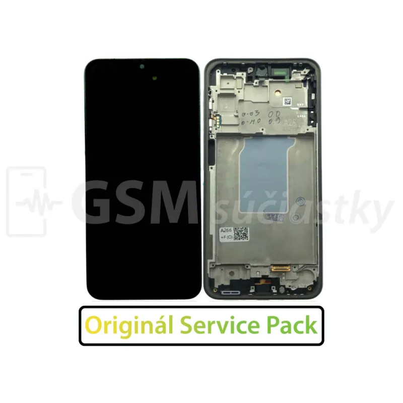 Samsung A266 Galaxy A26 5G - LCD displej + Dotykové sklo a Rám Originál Farba: Biela