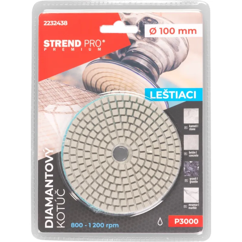 Kotúč Strend Pro Premium P3000 100 mm, diamantový, leštiaci
