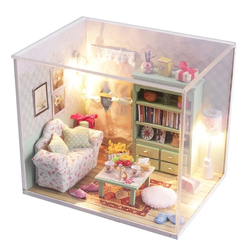 Dvěděti Miniatúra domčeka Rodinná sieň