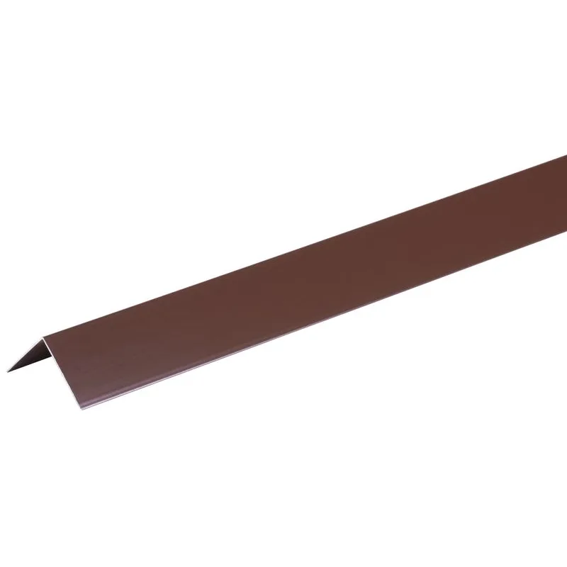 Rohová lišta Alu 1500x40x0,8 mm, hnedá