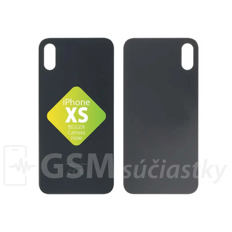 iPhone Xs - Zadné sklo housingu Space Gray
