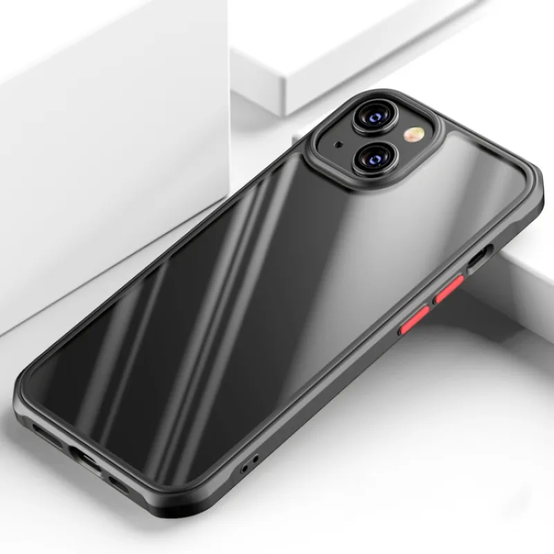 Defender Puzdro priehľadné iPhone 13 Mini Farba: číre - čierne