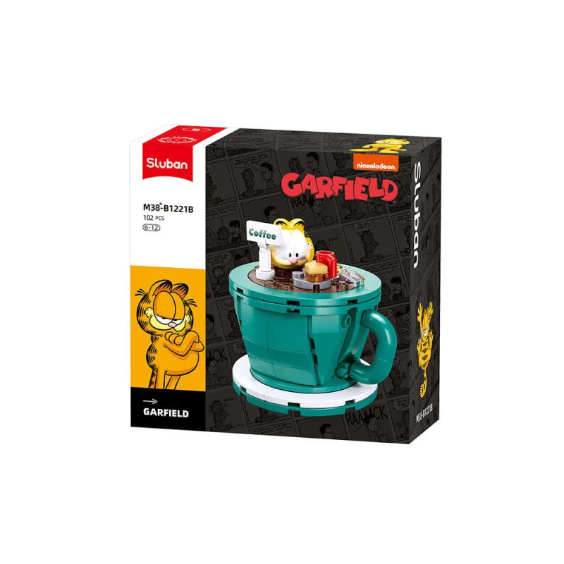 Sluban Builder M38-B1221B Garfield v kávovom kúpeli