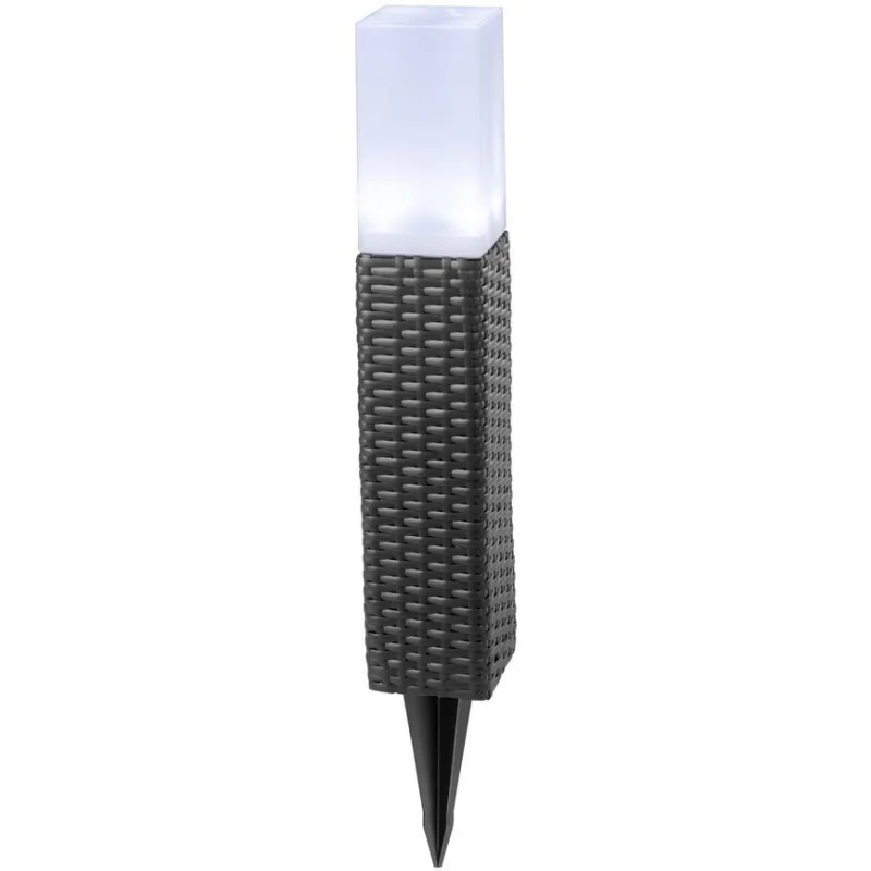 Solárna lampa Ratan 50 cm – LED osvetlenie do záhrady