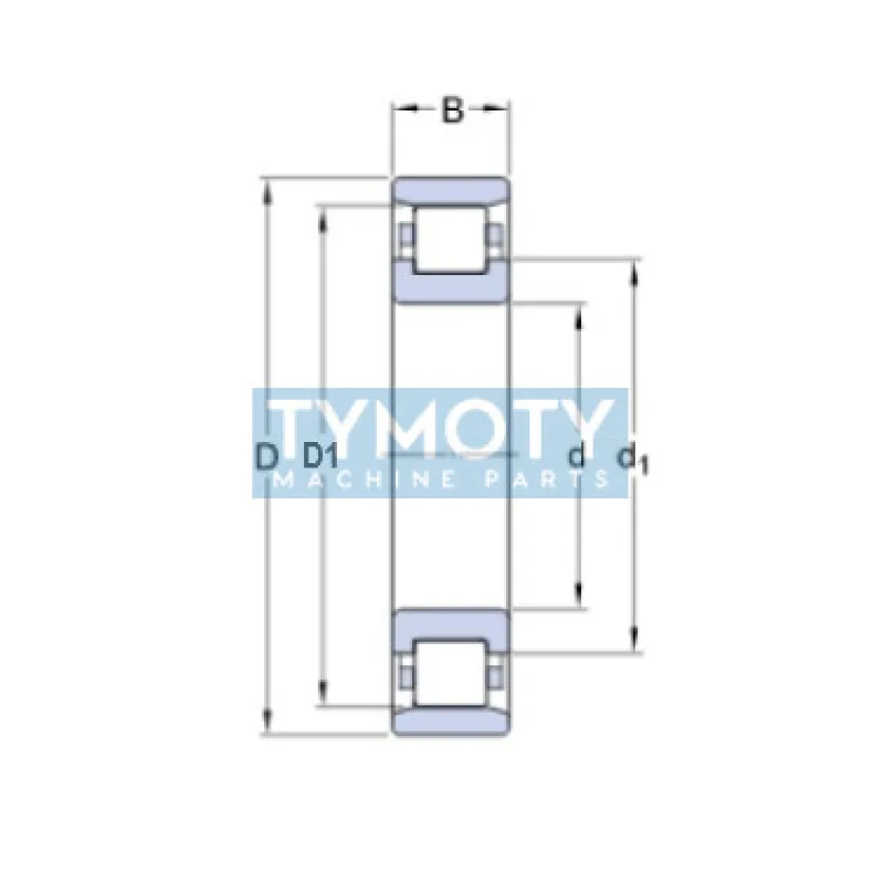 SKF N 208 ECP valčekové ložisko