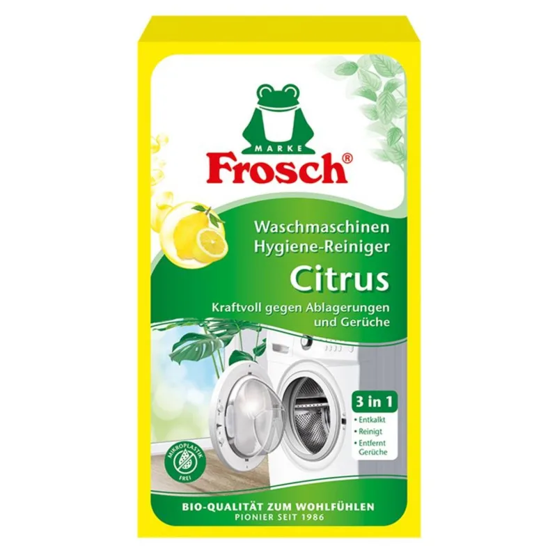 Čistič práčky Frosch, hygienický, citrón, 250 g