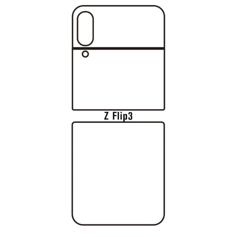 Hydrogel ochranná fólia pre Samsung Galaxy Z Flip 3 (SM-F711) Variant:: vnútorná číra