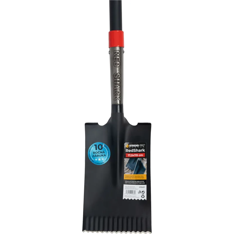 Rýľ Strend Pro Premium RedShark rovný, násada D 1150 mm