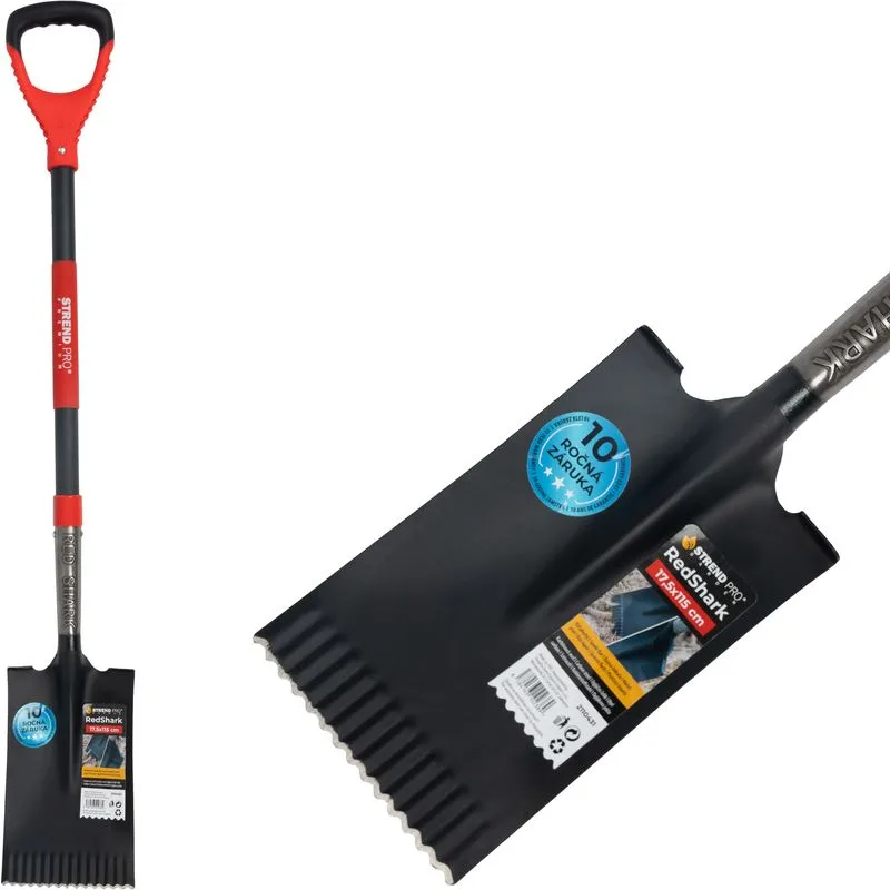 Rýľ Strend Pro Premium RedShark rovný, násada D 1150 mm