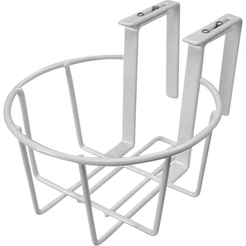 Nastaviteľný biely držiak Strend Pro na kvetináč, 25 cm