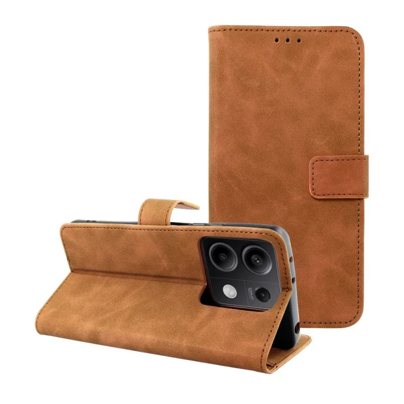 Magnet Book Knižkové diárové puzdro Xiaomi Redmi Note 13 5G, Hnedé
