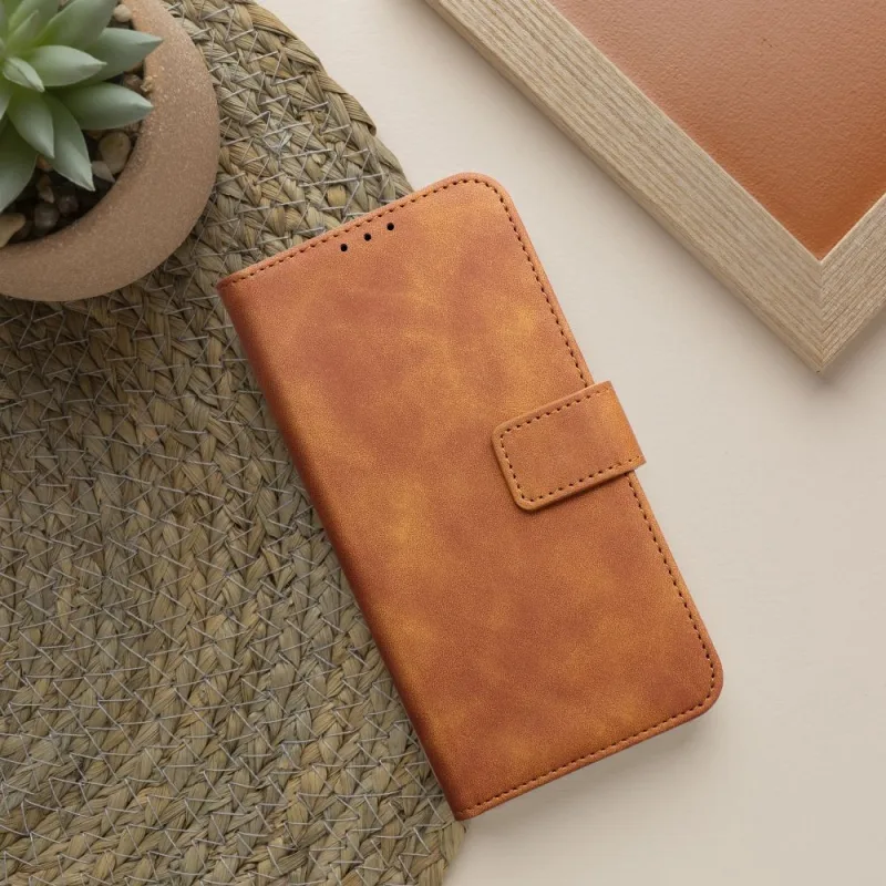 Magnet Book Knižkové diárové puzdro Xiaomi Redmi Note 13 5G, Hnedé