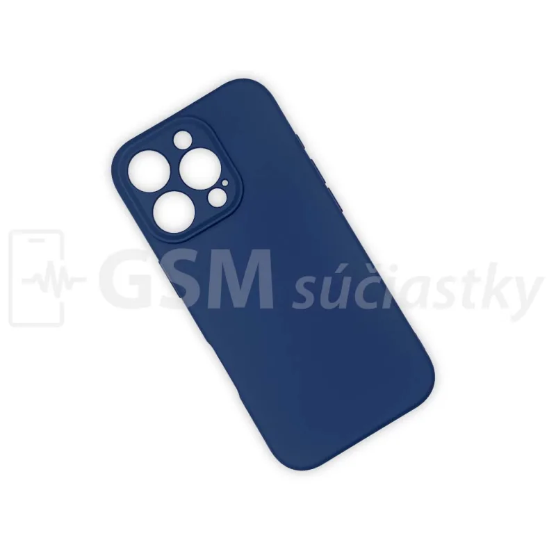 Soft Flex Silikónový kryt na mobil iPhone 16 Pro, Modrý