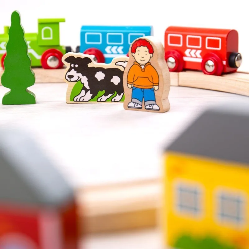 Bigjigs Rail Moja prvá vláčikodráha 20 ks