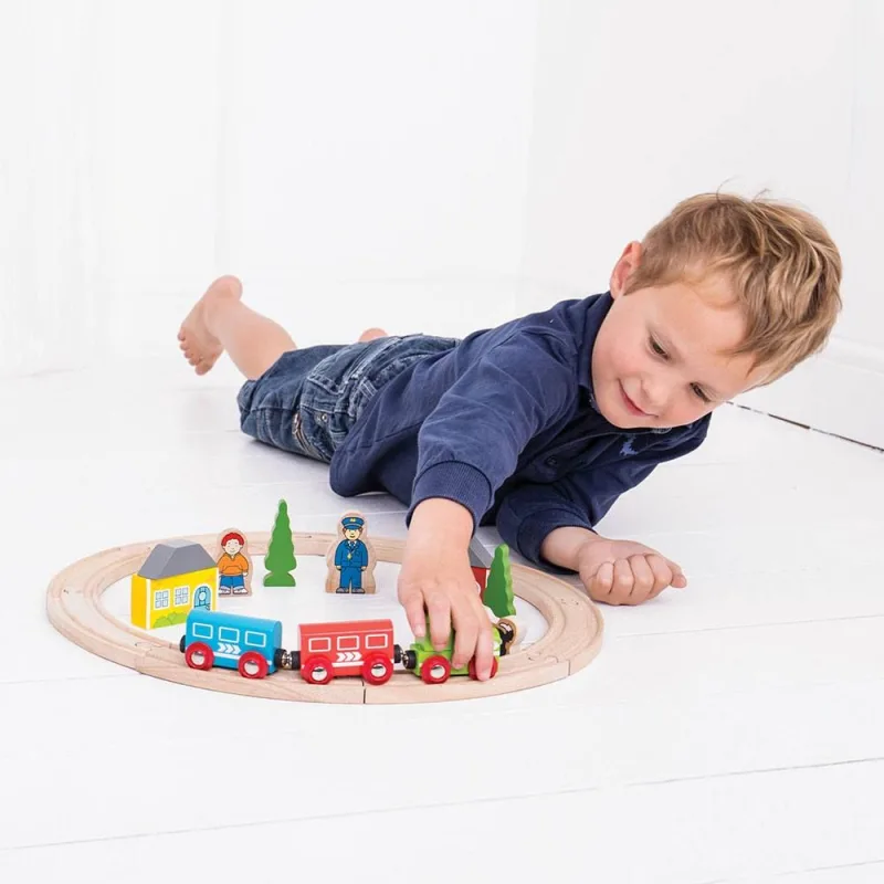 Bigjigs Rail Moja prvá vláčikodráha 20 ks