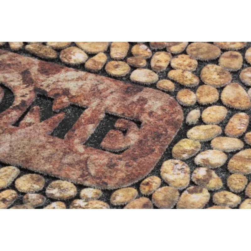 Rohožka pred dvere RBM 406 – 89x58 cm, hnedá