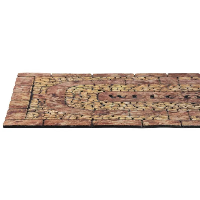 Rohožka pred dvere RBM 406 – 89x58 cm, hnedá