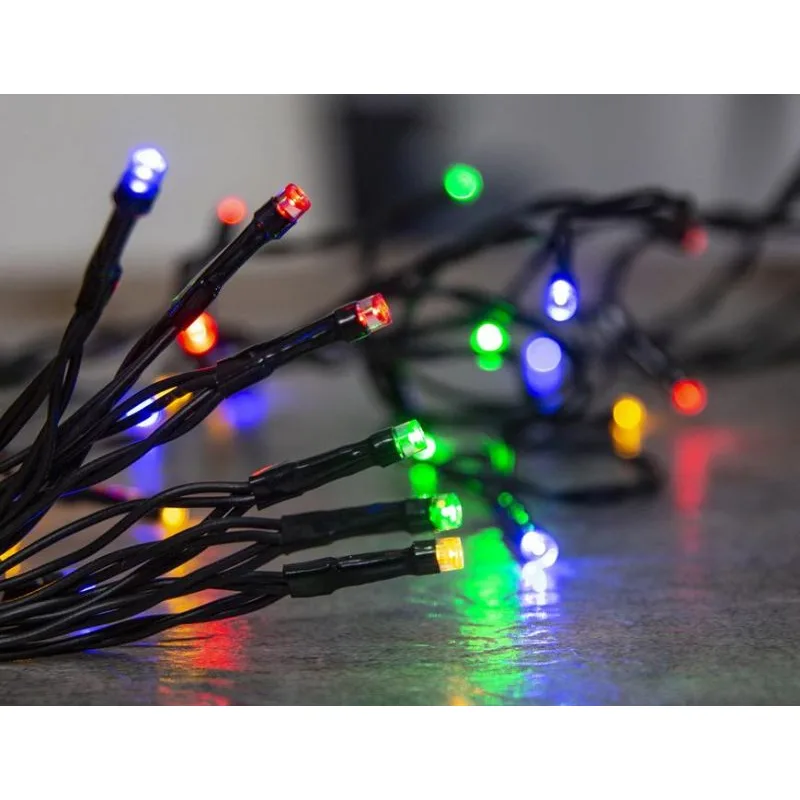 Vianočné osvetlenie reťaz Ceibo, 96 LED, multicolor, 7 m, exteriér