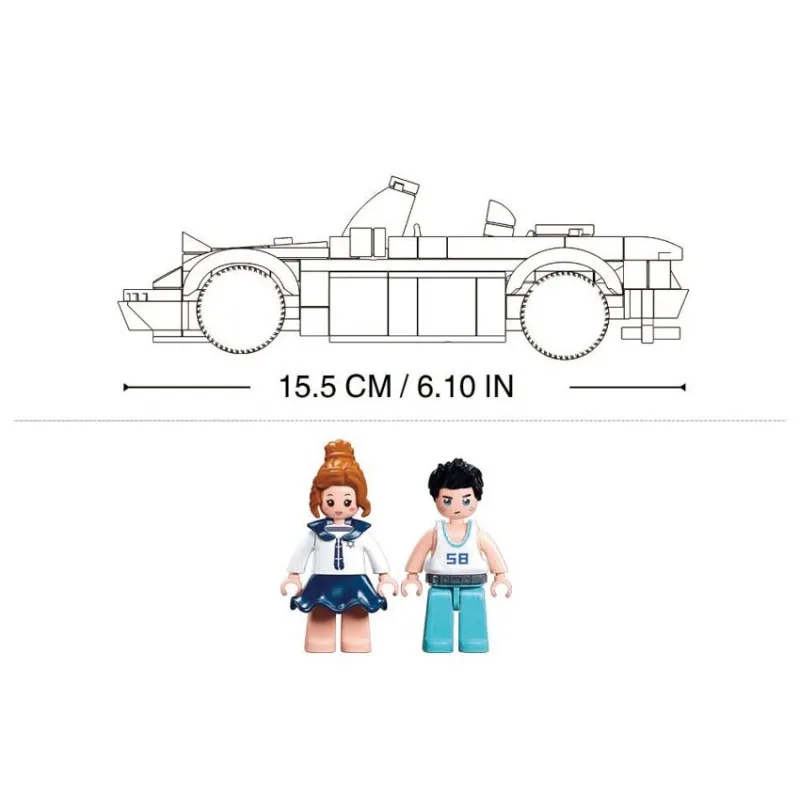 Sluban Model Bricks M38-B1128 Športové vozidlo MX5