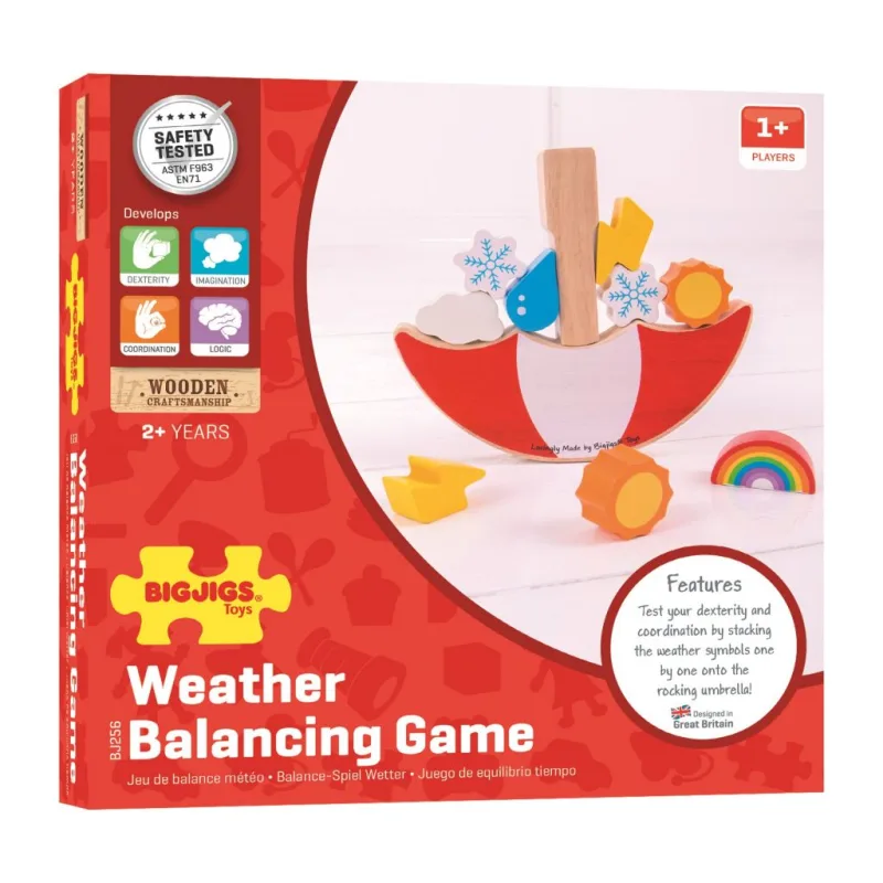 Bigjigs Toys Balančná hra - Počasie