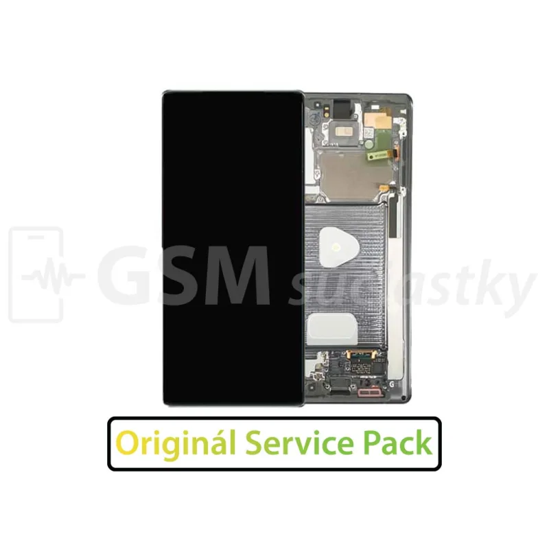 LCD displej + Dotykové sklo a Rám Samsung Galaxy Note 20 - Originál Farba: šedá