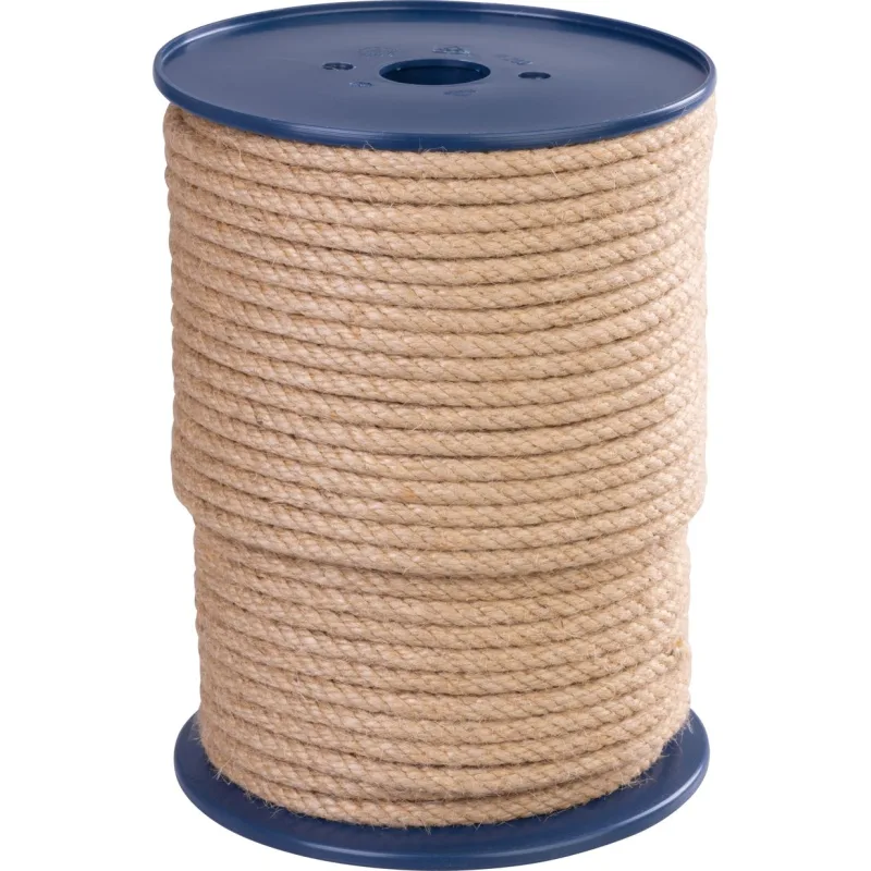 Lano Strend Pro Premium 8 mm, jutové, prírodné, stáčané, 100 m