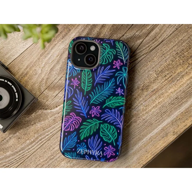 ZEPHYRA Neon Jungle - iPhone 15 Kryt