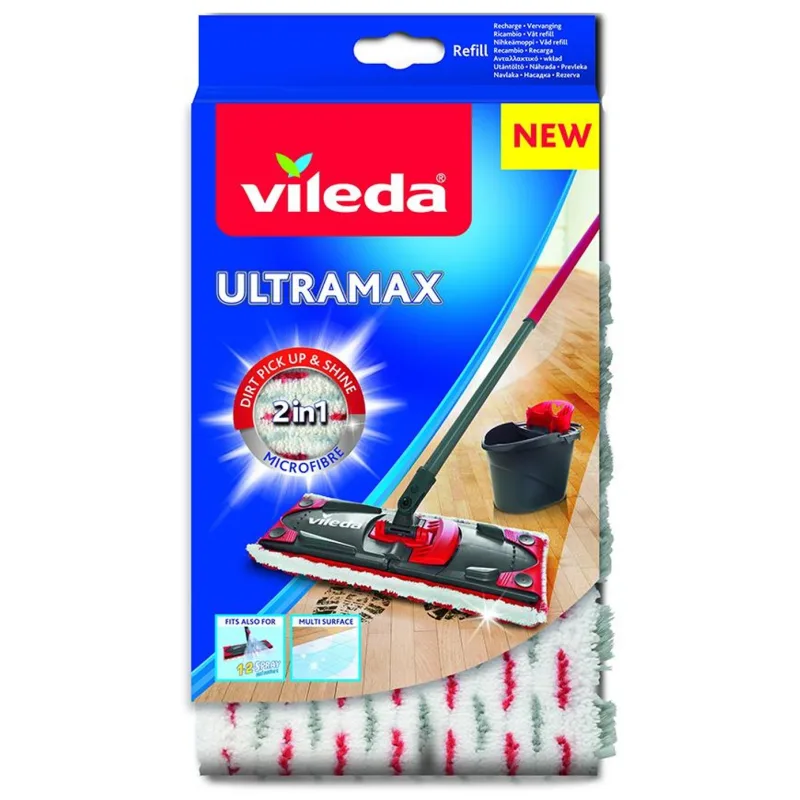 Náhrada na mop Vileda Ultramax, microfibre, 2v1