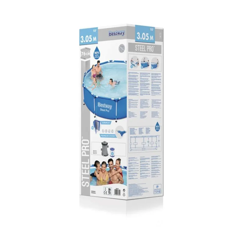 Bestway 56679 Steel Pro 305x76 cm, bazén s filtráciou
