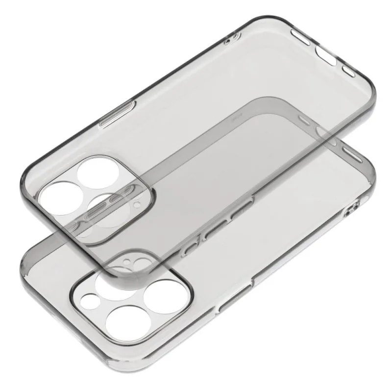 MagSafe Puzdro priehľadné 1,5mm BOX PREMIUM Apple iPhone 15 Pro Max Farba: Čierna