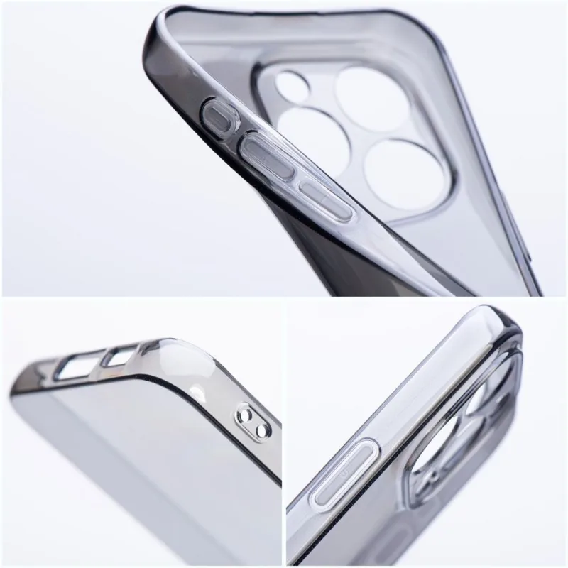 MagSafe Puzdro priehľadné 1,5mm BOX PREMIUM Apple iPhone 15 Pro Max Farba: Čierna