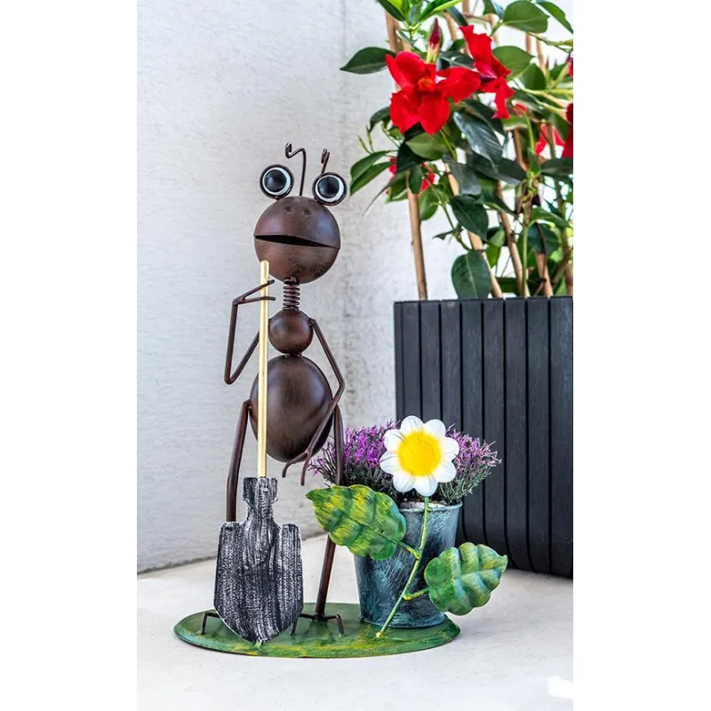 Záhradná dekorácia Mecco 4034, Mravec s rýľom, 35 cm