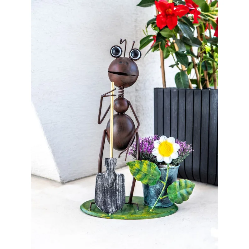 Záhradná dekorácia Mecco 4034, Mravec s rýľom, 35 cm