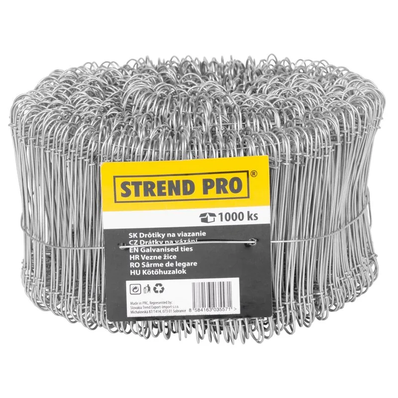 Drôt na viazanie železa Strend Pro WGT10, 1.1x220 mm, 1000 ks, Zn