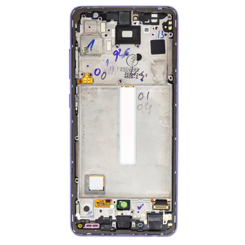 Samsung A528 Galaxy A52s 5G - LCD displej + Dotykové sklo a Rám Originál Farba: Čierna