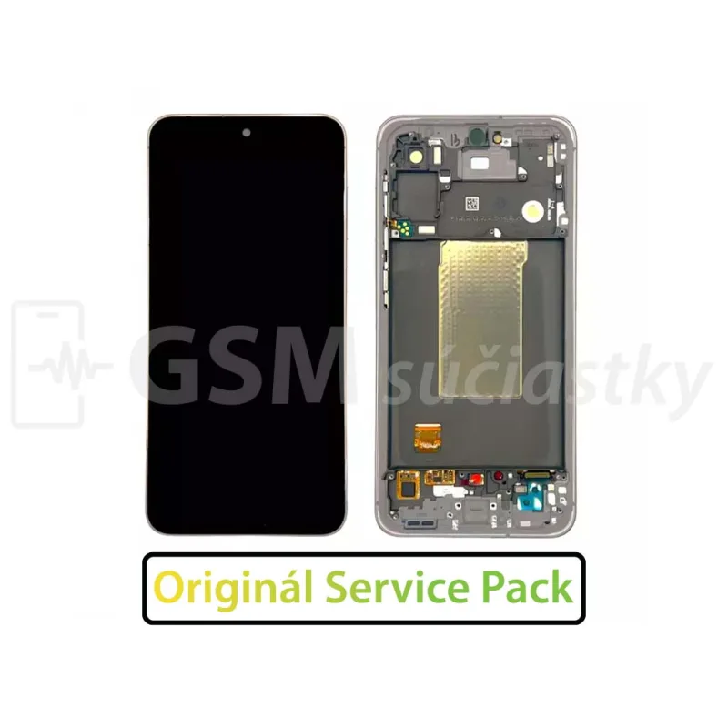 LCD Displej + Dotykové sklo + Predný kryt Samsung Galaxy A56 5G A566 - originál Farba: Čierny