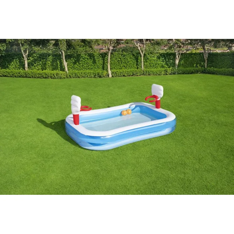 Bestway 54122, nafukovací bazénik Basketball 251x168x102 cm