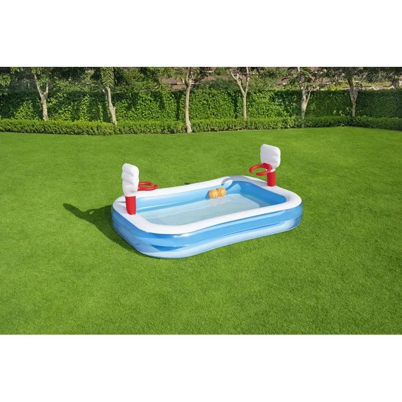 Bestway 54122, nafukovací bazénik Basketball 251x168x102 cm