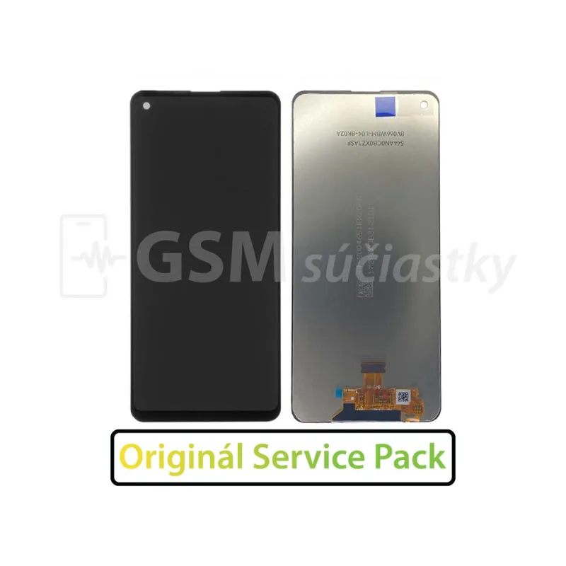 LCD Displej + Dotykové sklo Samsung Galaxy A21s A217F - originál Farba: Čierna + rám