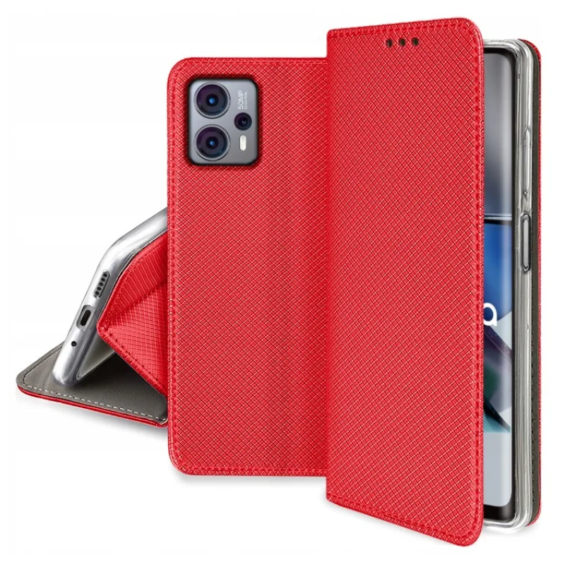 Smart Book Knižkové puzdro Motorola Moto G13, G23 Farba: Červená