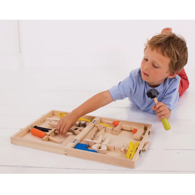 Bigjigs Toys Drevený kufrík s náradím