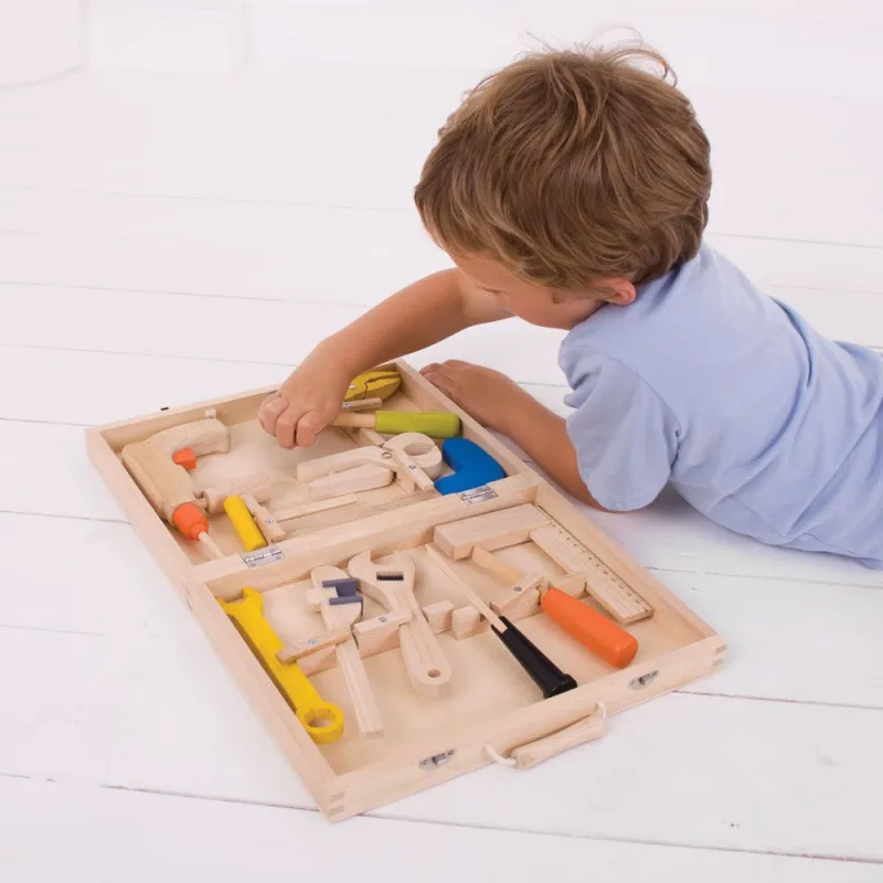 Bigjigs Toys Drevený kufrík s náradím